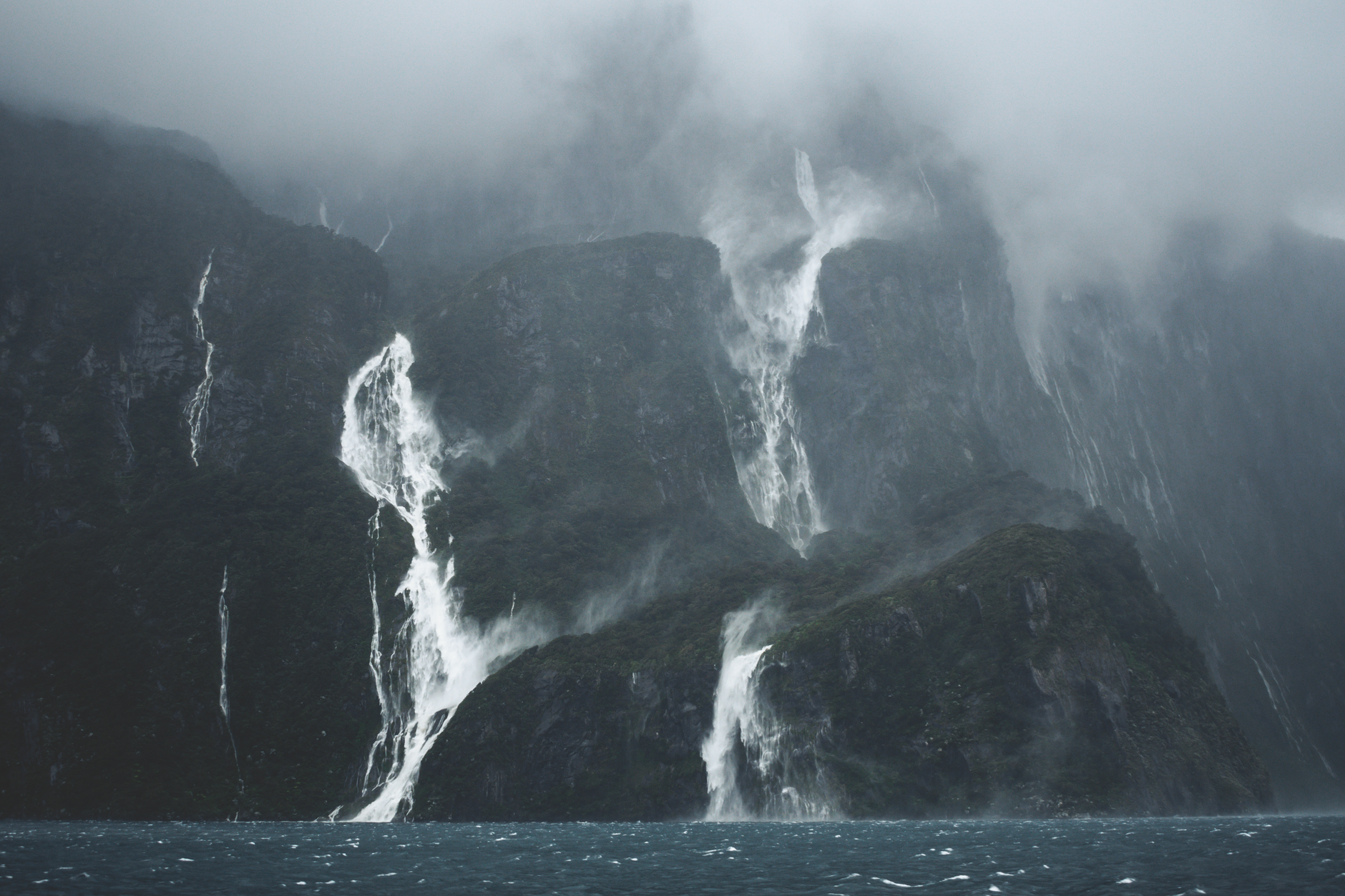 Stunning fjords in Fiordland, New Zealand
